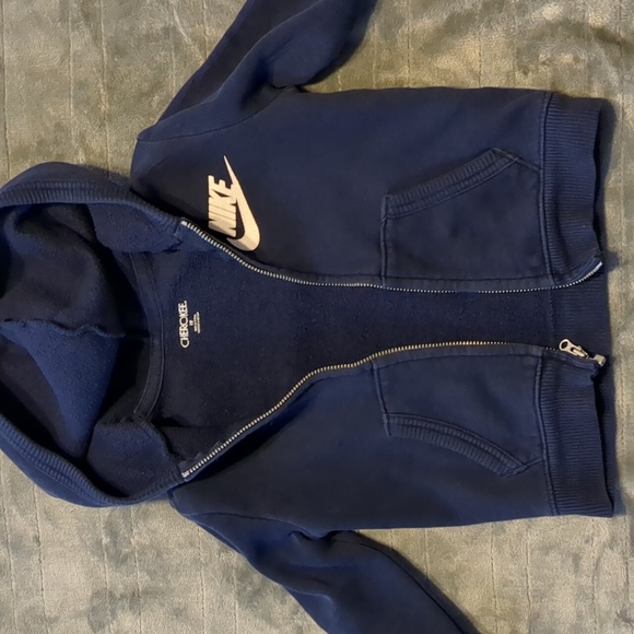 Nike Kids Dark Blue Zip-Up Hoodie - Picture 14 of 15